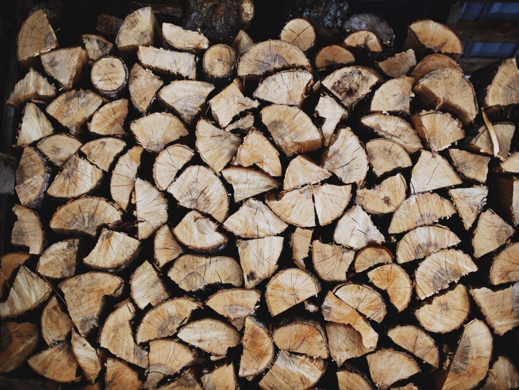 pile of brown log